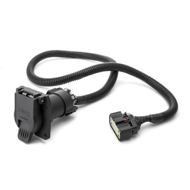 Imagem de Wsays Chicote de fiação de reboque de 7 pinos compatível com Chevrolet Traverse Vehicle Side Custom RV Blade Plug & Play Fit Buick Enclave 2018-2024