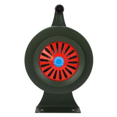 Imagem de Cryfokt Buzina de Sirene Com Manivela, Liga de Alumínio Robusta, Volume Alto Ajustável de 120db para Escola de Fábrica de Emergência