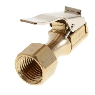 Imagem de Mandril de ar para inflador de pneus com trava de latão NPT dourado re