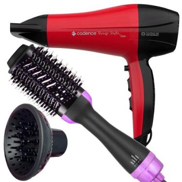 Imagem de Secador De Cabelo Cadence Profissional 2200w Ions Ar Quente Frio Rougi