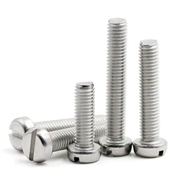 Imagem de 50 peças M1.6 M2 M2.5 304 aço inoxidável GB65 parafuso ranhurado cabeça cilíndrica parafuso * 3x4x5x6x8 (cor: M2*18)