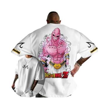Imagem de Camiseta Masculina Oversized Dragon Ball Majin Com Estampa Gráfica, Al