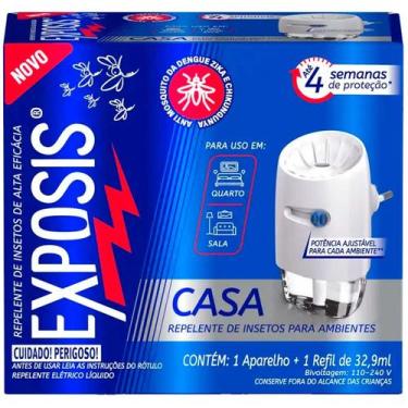 Imagem de Repelente Casa Exposis Repelente Elétrico Líquido + 1 Refil
