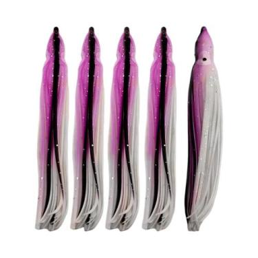 Imagem de 60-200mm Soft Octopus Isca Hoochies Saia de Lula Isca de Corrico PVC L