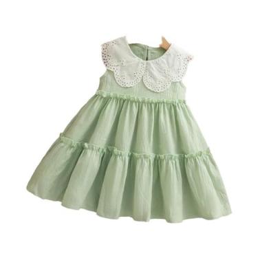 Imagem de Vestidos Casuais De Verão Para Meninas Com Detalhes Em Renda, Estilo P