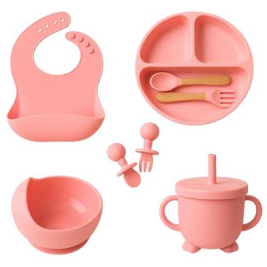 Imagem de Kit Alimentação Bebê Orion 8 peças Seguro e Antivazamento - Star Ecomm