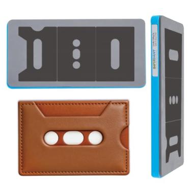 Imagem de SUPERDANT 1 matriz de couro cassete de 25 x 12 cm para porta-cartões e porta-moedas, molde feito à mão, compatível com máquina