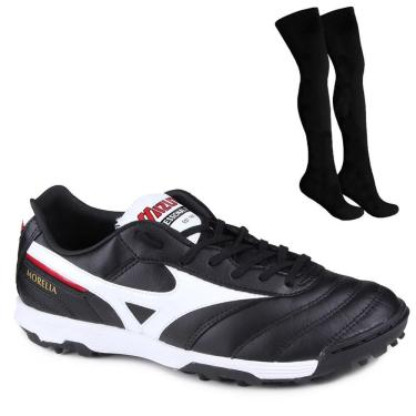 Imagem de Kit Chuteira Society Mizuno Morelia Pro As II + Meião