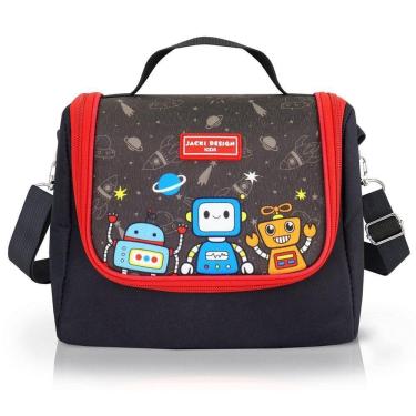 Imagem de Lancheira Térmica Infantil Amiguinhos Jacki Design – 4.752 Ml Robo Preto