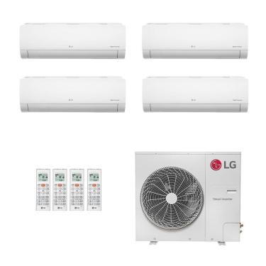 Imagem de Ar-Condicionado Multi Split Inverter LG 52.000 (2x Evap HW 9.000 + 2x Evap HW 18.000) Só Frio 220V															