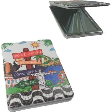 Imagem de Espelho De Bolsa Maquiagem Lembrança Rio De Janeiro Souvenir - Corban,