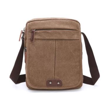 Imagem de Bolsa Messenger, bolsa de ombro tiracolo de lona vintage - yiweisai