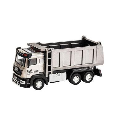 Imagem de Caminhão basculante de brinquedo de liga grande com característica de 