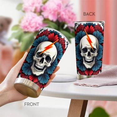 Imagem de Caneca Tumbler Oasisdream de aço inoxidável 600 ml com estampa de cave