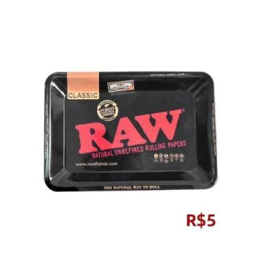 Imagem de Bandeja De Armazenamento De Metal 18x12,5cm Para Cigarros E Ervas, Est