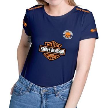 Imagem de Camisa Camiseta de Algodão Masculina Feminina Unissex Harley Davidson 