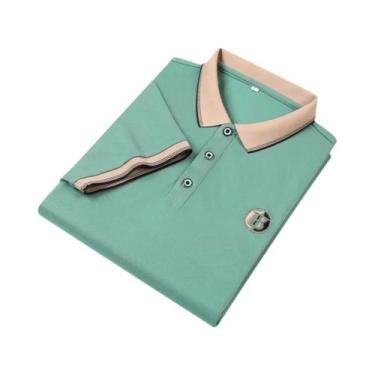 Imagem de Camisa polo masculina de manga curta com camisa polo bordada - NONE, B