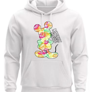 Imagem de Moletom Flanelado Com Capuz Do Myckei Stylee, Branco, M