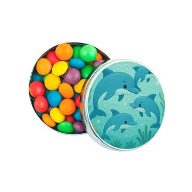 Imagem de Latinha Lembrancinha Personalizada Golfinhos