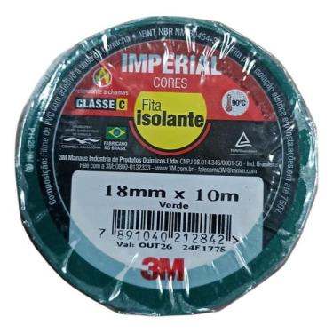 Imagem de Fita Isolante Cor Verde 10M Imperial - 3M