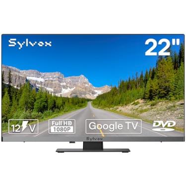 Imagem de SYLVOX RV TV, TV 55.9 cm 12/24V para RV 1080P Full HD Smart TV, loja de aplicativos integrada, suporta WiFi Bluetooth, TV Android pequena para carro, casa, camião, barco (série Limo)