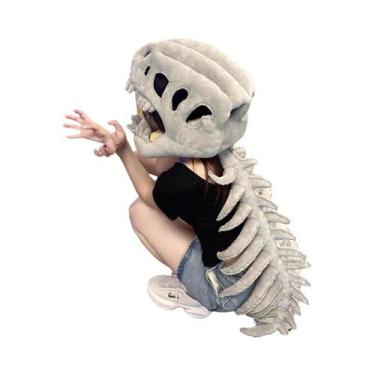 Imagem de Máscara De Esqueleto De Dinossauro Vestível Para Crianças E Adultos, A