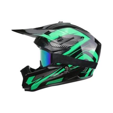 Imagem de Capacete Universal De Motocicleta Para Crianças E Adultos Com 3 Peças 