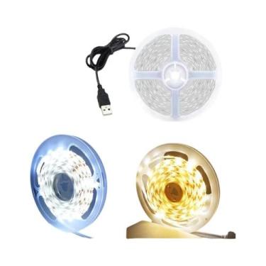 Imagem de Fita De LED Flexível USB 5V 2835 SMD Cortável Com Interruptor ON/OFF P
