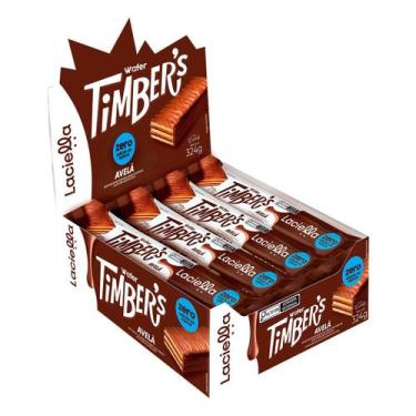 Imagem de Wafer Timbers Avelã Zero 12x27g - Laciella
