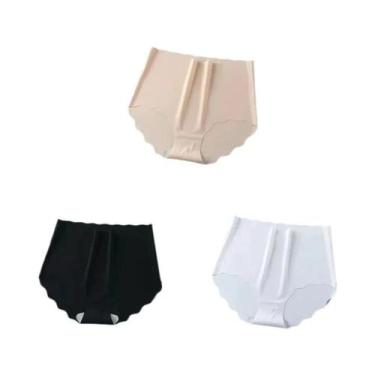 Imagem de Calcinhas Invisíveis Sem Costura Para Mulheres 3PCS Ultrafinas De Cint