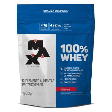 Imagem de 100 Whey Protein Alta concentração de proteína concentrada. Morango - 