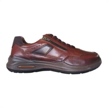 Imagem de Pegada Sapatenis Masculino Em Couro, Pinhao, Dark brown, 42