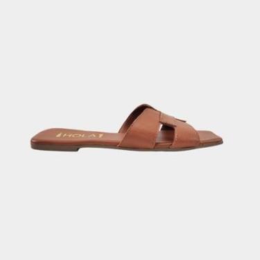 Imagem de Rasteira H Em Couro Legitimo Rasteirinha Chinelo Yape-Feminino