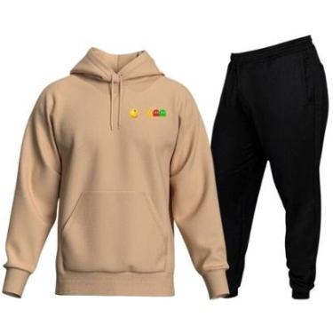 Imagem de Conjunto De Moletom Blusa e Calça De Frio Modelo Canguru Top Hyve Masculino-Masculino