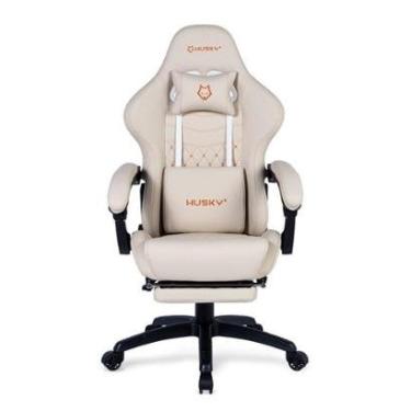 Imagem de Cadeira Gamer Husky Tempest 700, Até 145kg, Almofadas, Reclinável 150º, PU, Descanso pa...