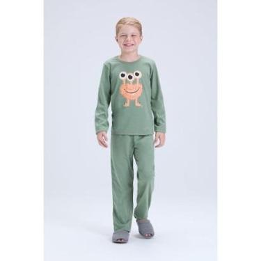 Imagem de Pijama Infantil Masculino Inverno Etzinho Brilha no Escuro-Masculino