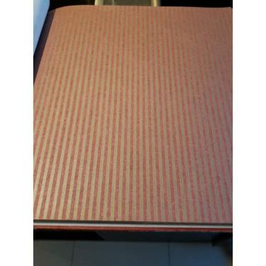 Imagem de Papel De Parede Lavável Listrado Vermelho E Dourado