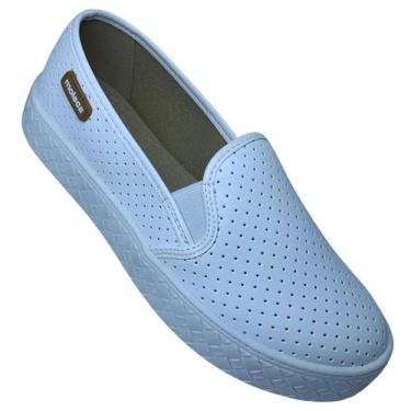 Imagem de Tênis Slip On Moleca Respirável Branco Confortável - 42649, 36