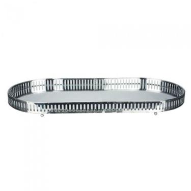 Imagem de Bandeja Decorativa De Vidro Espelhada 32 x 16 X 3 cm - Full Fit, Prate