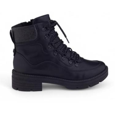 Imagem de Bota Coturno Feminina Dakota Tratorada DA881 Salto Baixo, 37, Preto