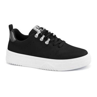 Imagem de Tênis ramarim 25-88206 casual tratorado fleecy feminino -, Preto, 35
