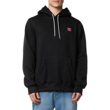 Imagem de Moletom Billabong Canguru Bracket Wave 305GRM WT24 Preto, Preto, P