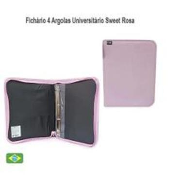 Imagem de Fichario grande com Ziper Sweet  Cor Rosa - KAZ