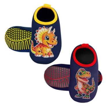 Imagem de Kit Sapatilha Infantil Antiderrapante 2 Pares S-124 S-125 - Magicc Kid