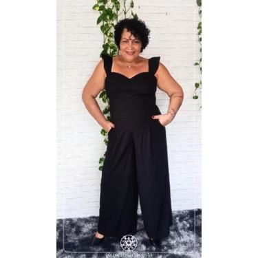 Imagem de Macacão Lana - Rosana Costa Plus Size, Azul marinho, G2(50/52)