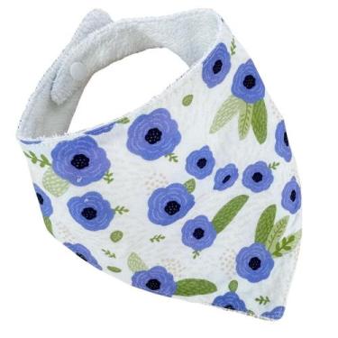 Imagem de Babador Bandana Slim - Floral Lilás - 1 peça - CRIVALE