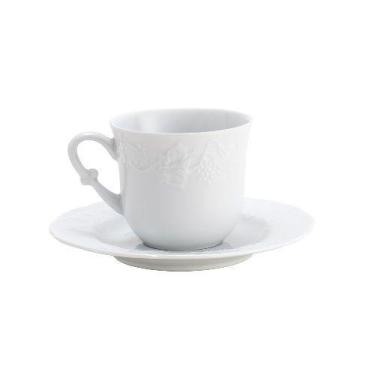 Imagem de Conjunto de 6 xícaras  café porcelana c/pires limoges vendange  100ml 