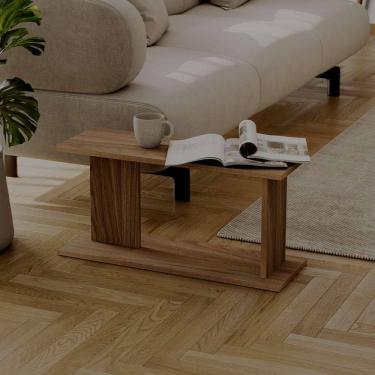 Imagem de Mesa de Apoio Livn Freijó 30x25x65cm para Sala e Quarto