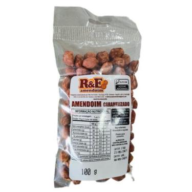 Imagem de AMENDOIM CARAMELIZADO R&ampE 100 G - RE