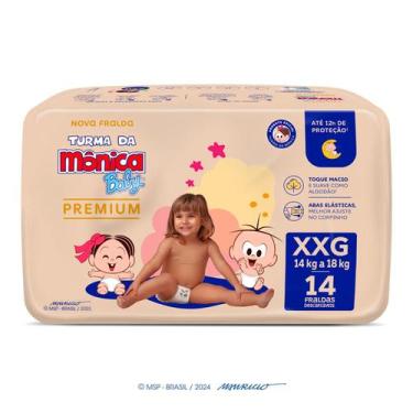 Imagem de Fralda Turma da Mônica Baby Premium Jumbo XXG com 14un